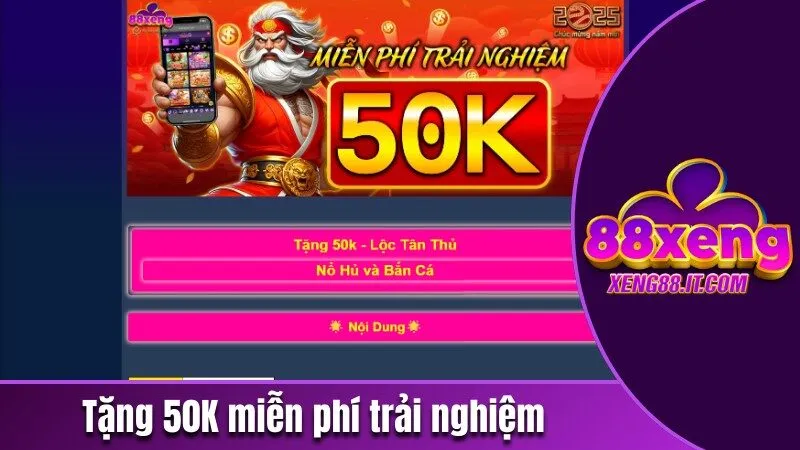Tặng 50K miễn phí trải nghiệm tại thương hiệu